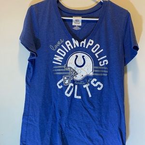 NFL Shop V neck womens short sleeve “Colts” blue size L